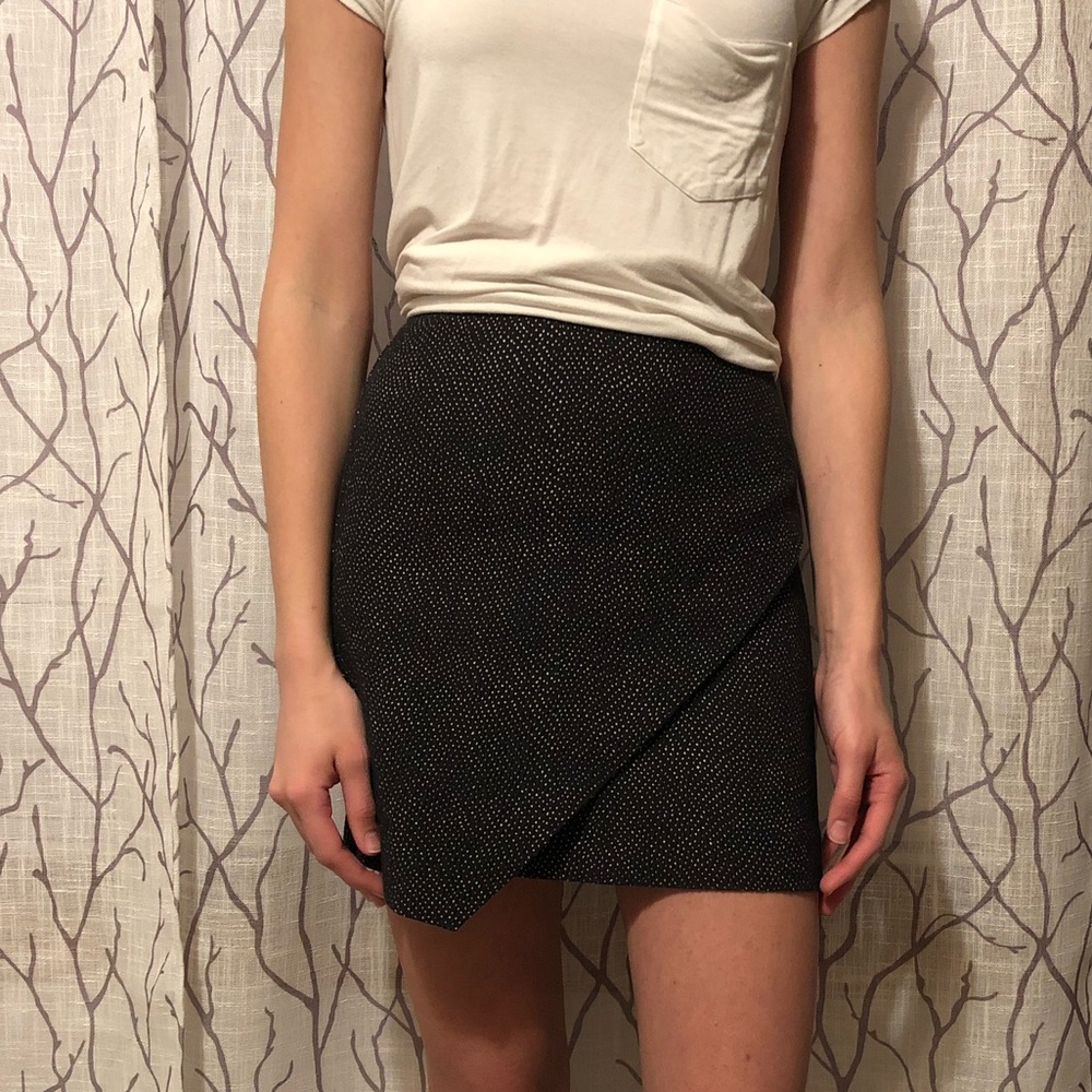 Asymmetrical speckled H&M mini skirt
